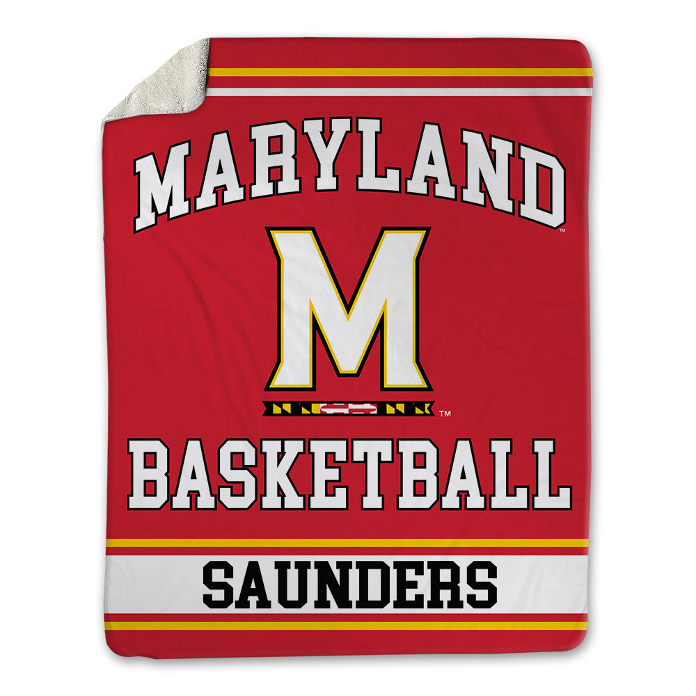 Maryland - NCAA Men's Basketball : Elijah Saunders - Blanket-0