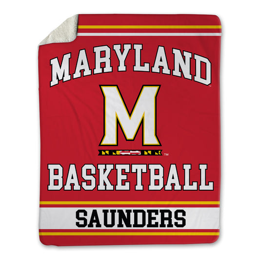 Maryland - NCAA Men's Basketball : Elijah Saunders - Blanket-0