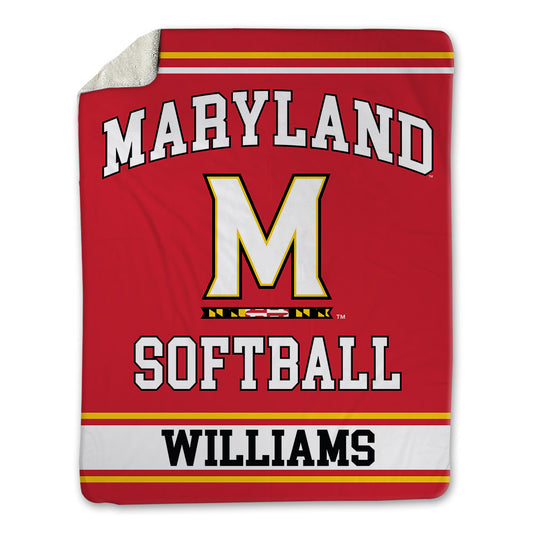 Maryland - NCAA Softball : Jaylee Williams - Blanket-0