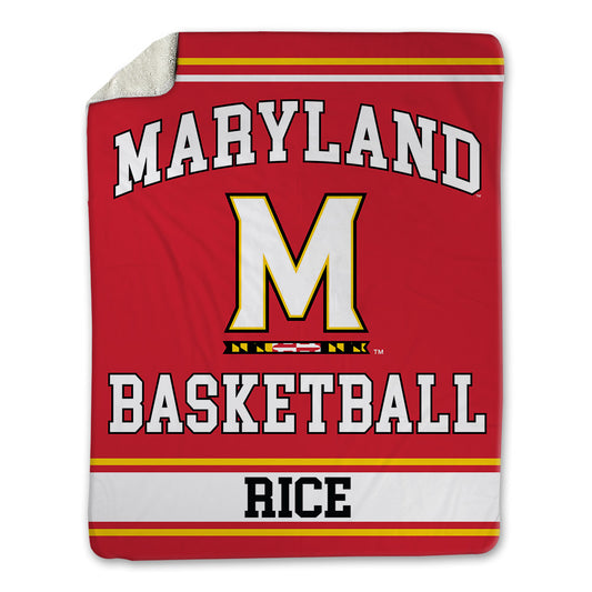 Maryland - NCAA Men's Basketball : Myles Rice - Blanket-0