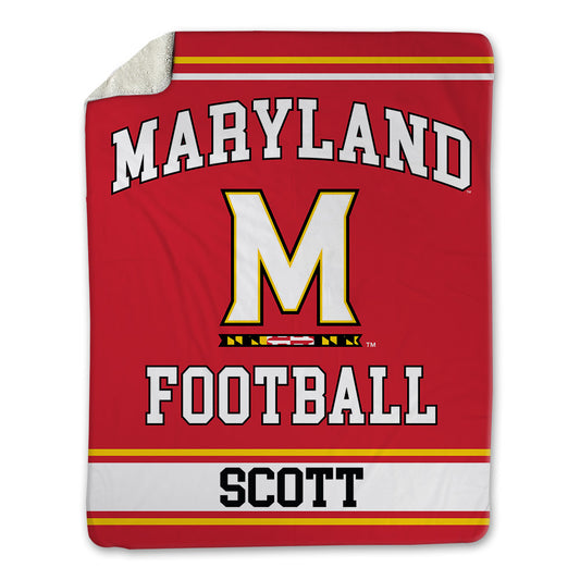 Maryland - NCAA Football : Jordan Scott - Blanket-0