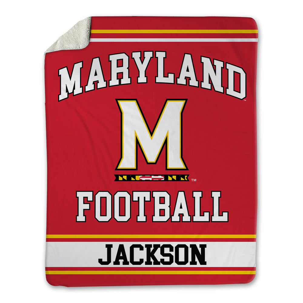 Maryland - NCAA Football : Amari Jackson - Blanket-0