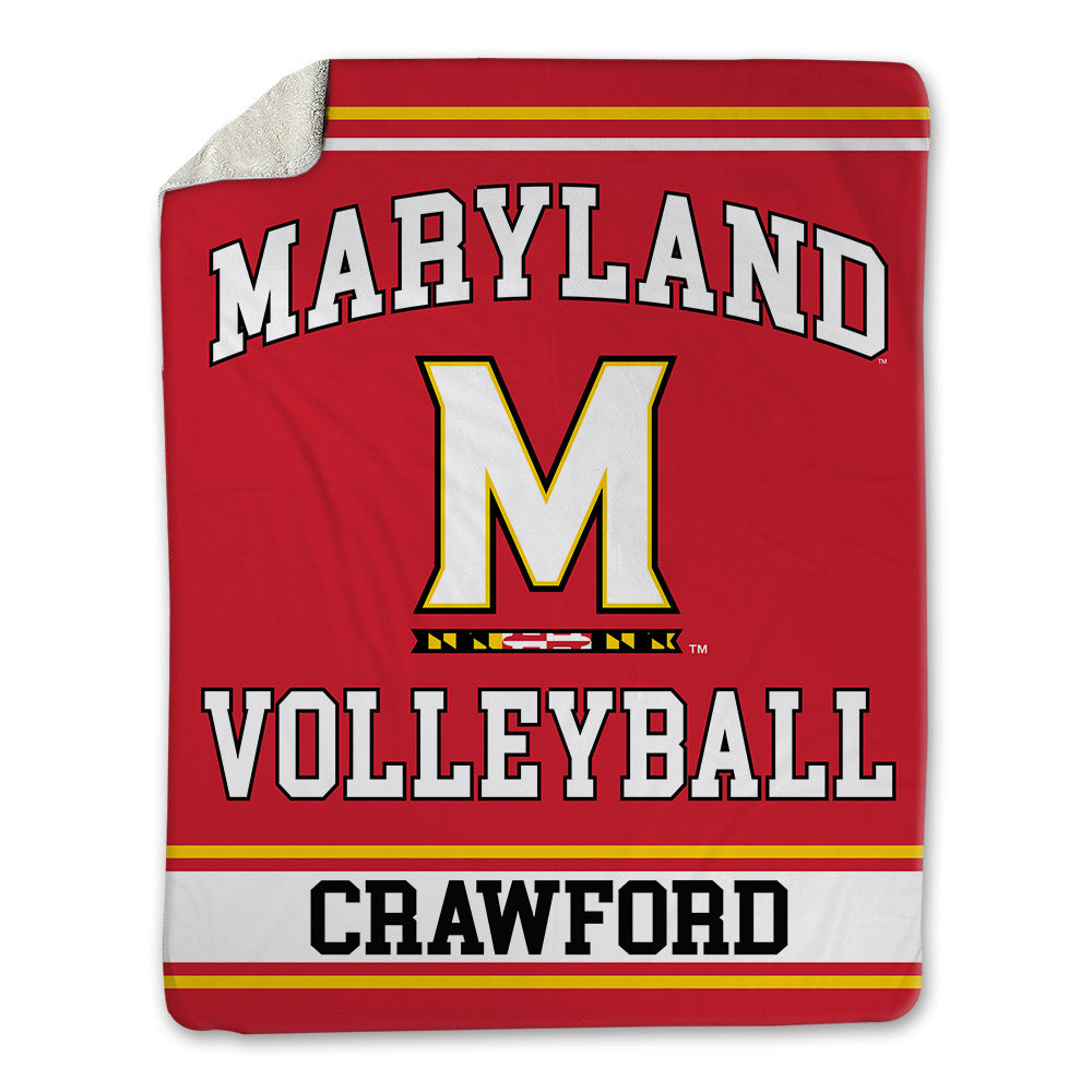 Maryland - NCAA Women's Volleyball : Ellis Crawford - Blanket-0
