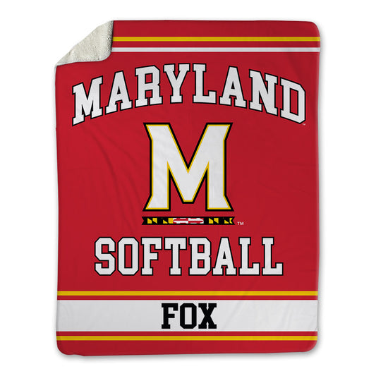 Maryland - NCAA Softball : Caroline Fox - Blanket-0