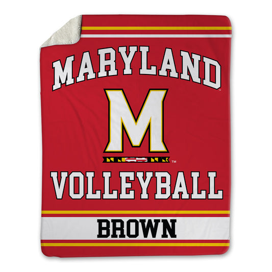 Maryland - NCAA Women's Volleyball : Ava Brown - Blanket-0