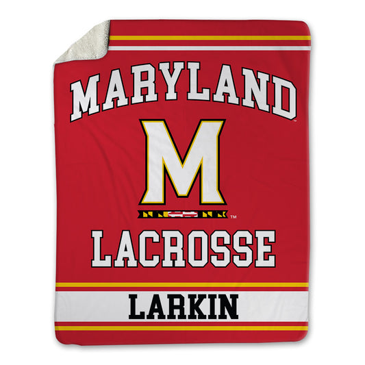 Maryland - NCAA Men's Lacrosse : AJ Larkin - Blanket-0