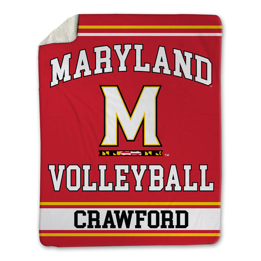 Maryland - NCAA Women's Volleyball : Ellis Crawford - Blanket-0