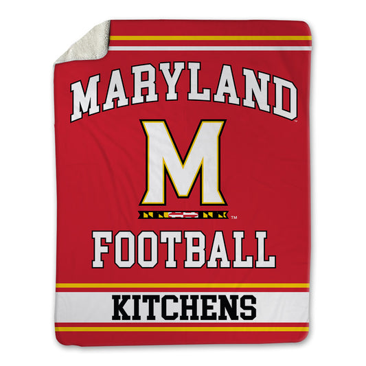 Maryland - NCAA Football : Jayden Kitchens - Blanket-0