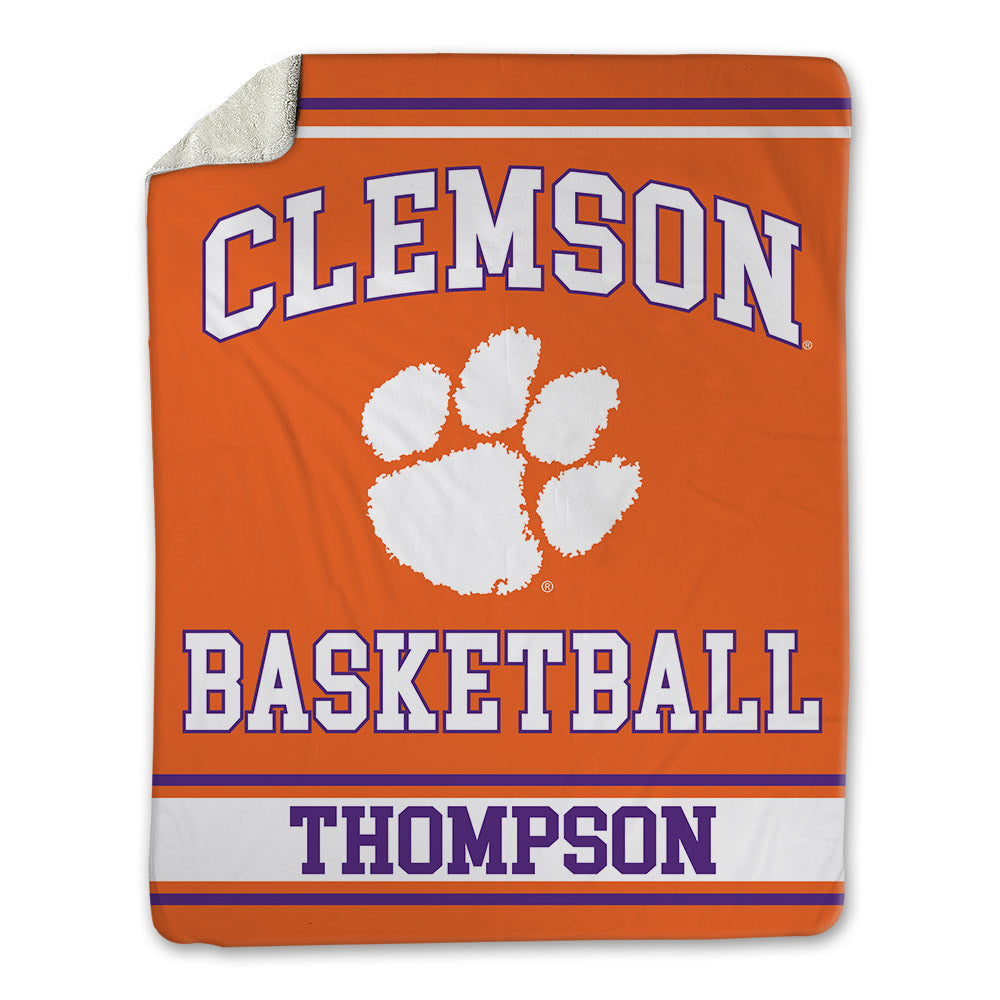 Clemson - NCAA Men's Basketball : Chase Thompson - Blanket-0