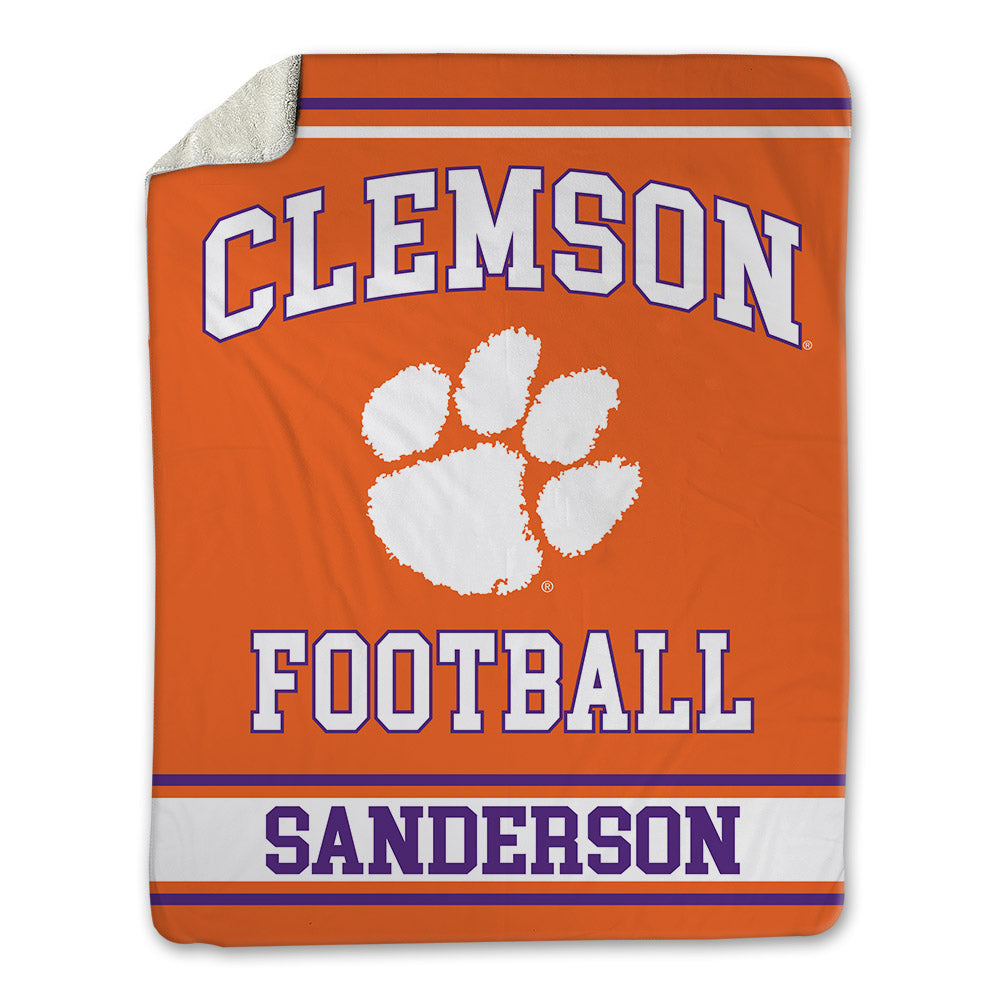 Clemson - NCAA Football : Clark Sanderson - Blanket-0