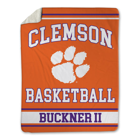 Clemson - NCAA Men's Basketball : Ace Buckner II - Blanket-0