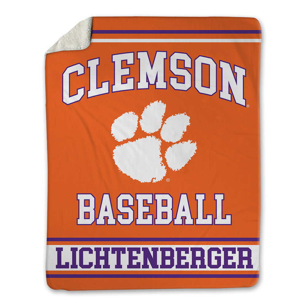 Clemson - NCAA Baseball : Tyler Lichtenberger - Blanket-0