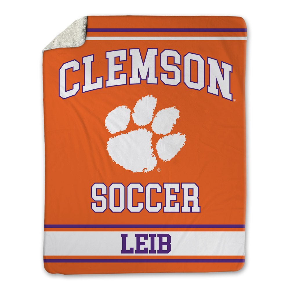 Clemson - NCAA Women's Soccer : Taylor Leib - Blanket-0