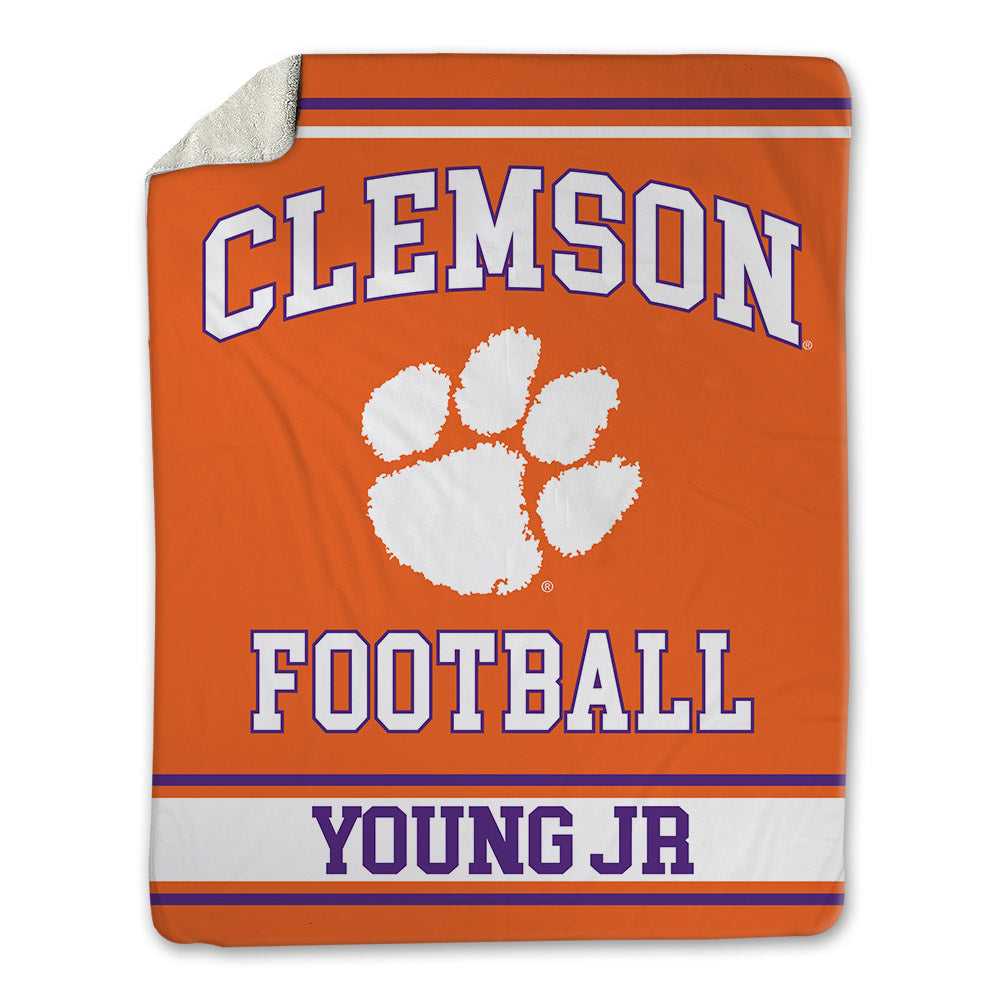 Clemson - NCAA Football : Shavar Young Jr - Blanket-0