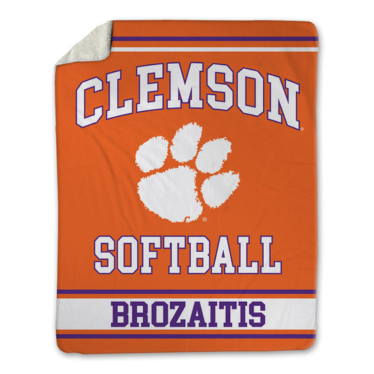 Clemson - NCAA Softball : Natalie Brozaitis - Blanket-0