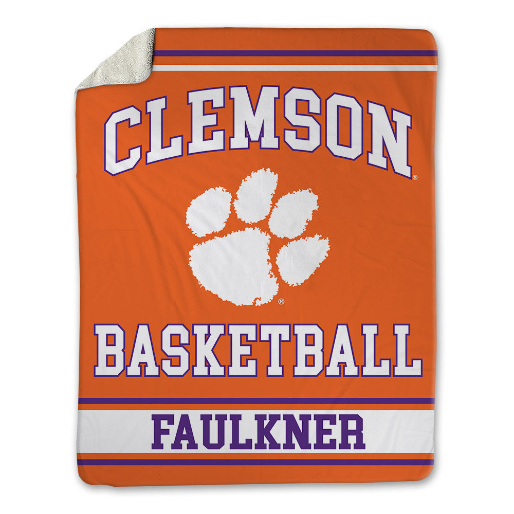 Clemson - NCAA Men's Basketball : Dylan Faulkner - Blanket-0