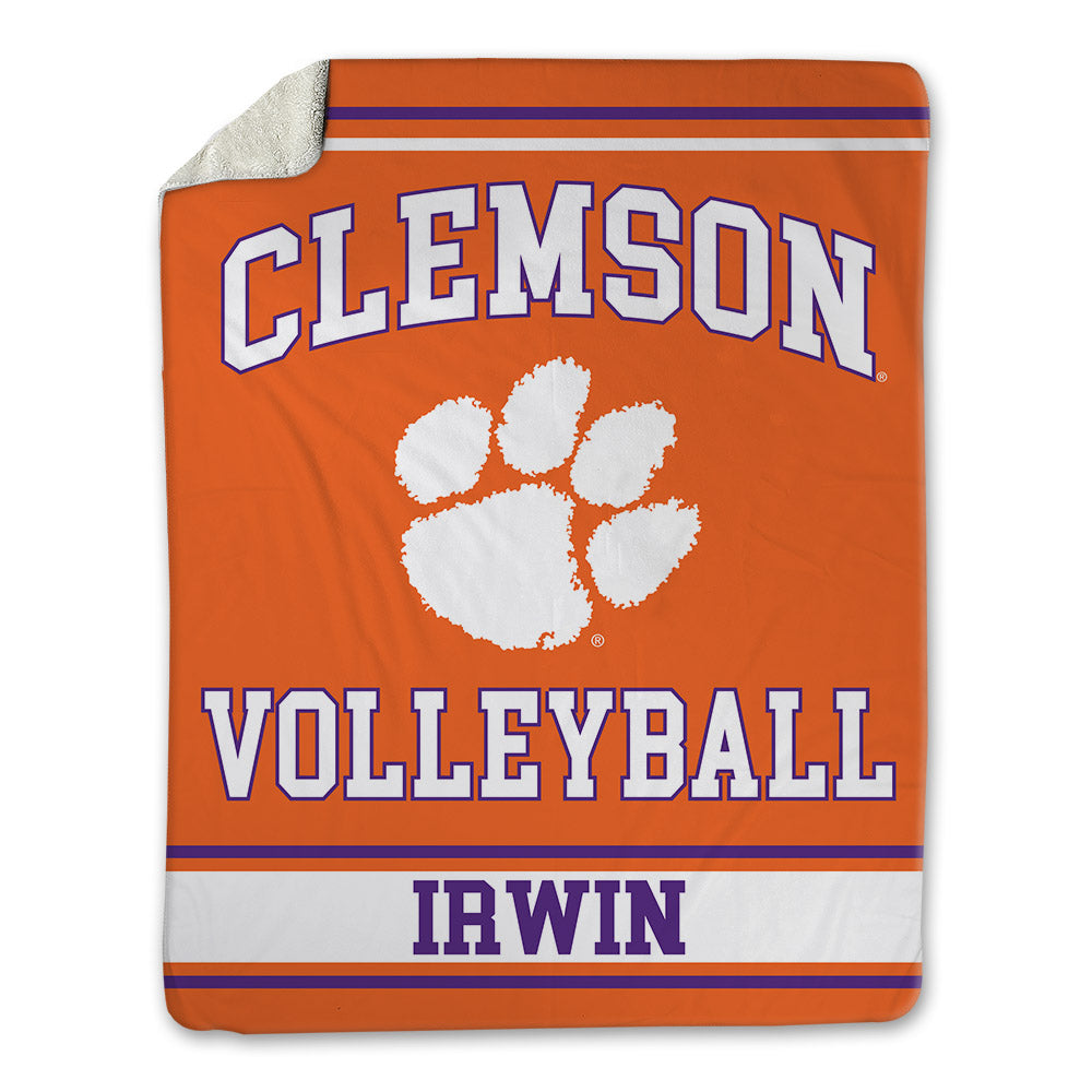 Clemson - NCAA Women's Volleyball : Alyssa Irwin - Blanket-0