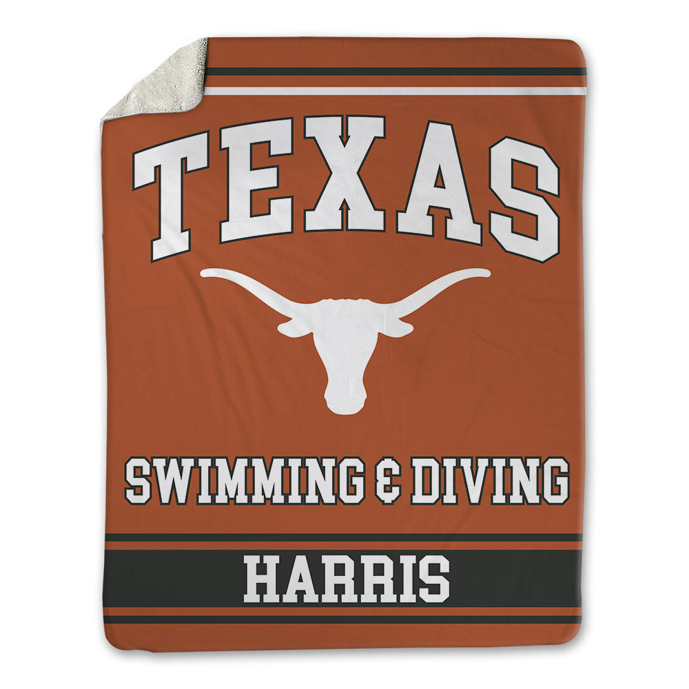 Texas - NCAA Men's Swimming & Diving : Nick Harris - Blanket-0