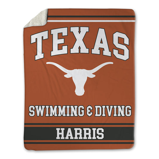 Texas - NCAA Men's Swimming & Diving : Nick Harris - Blanket-0