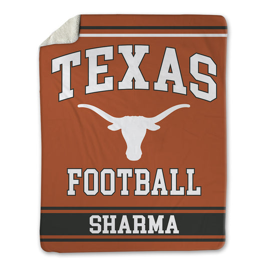 Texas - NCAA Football : Josiah Sharma - Blanket-0