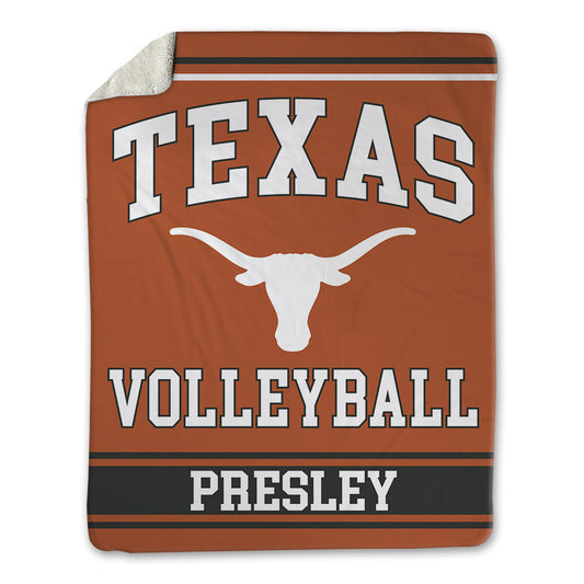 Texas - NCAA Women's Volleyball : Camille Presley - Blanket-0