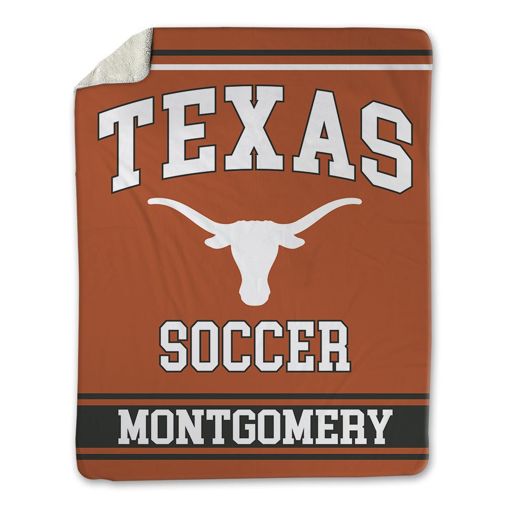 Texas - NCAA Women's Soccer : Carly Montgomery - Blanket-0