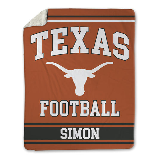 Texas - NCAA Football : James Simon - Blanket-0
