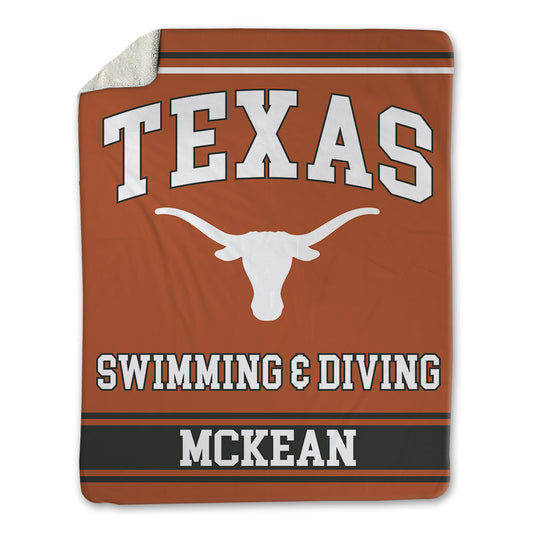 Texas - NCAA Men's Swimming & Diving : Campbell McKean - Blanket-0