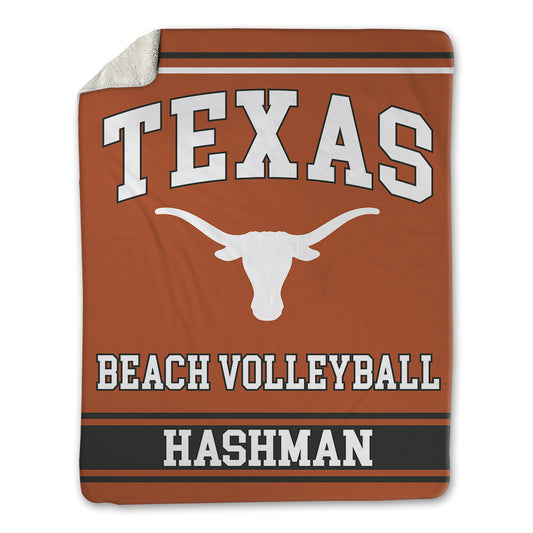 Texas - NCAA Beach Volleyball : Katie Hashman - Blanket-0