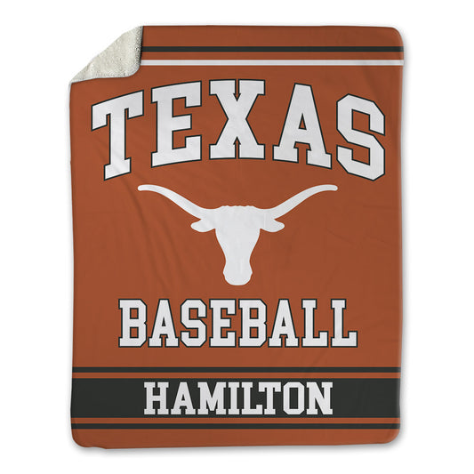 Texas - NCAA Baseball : Hudson Hamilton - Blanket-0