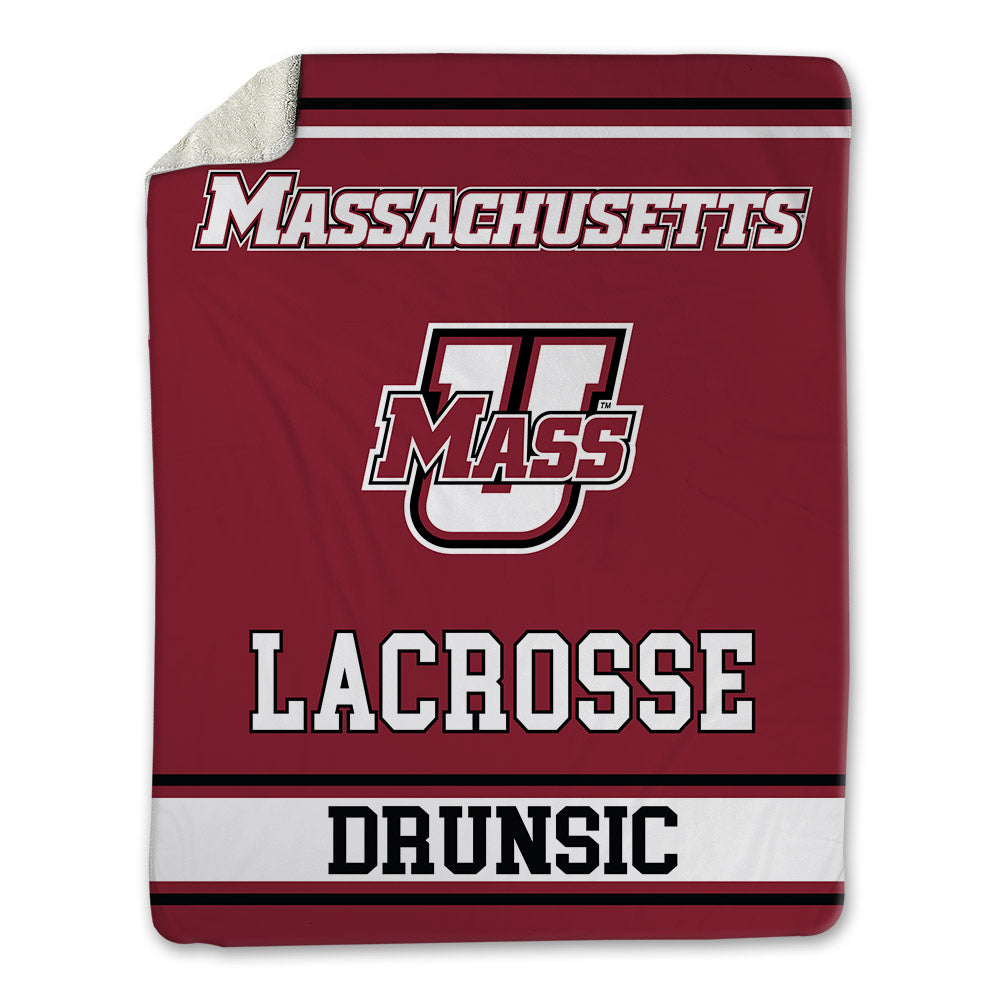UMass - NCAA Men's Lacrosse : Aiden Drunsic - Blanket-0