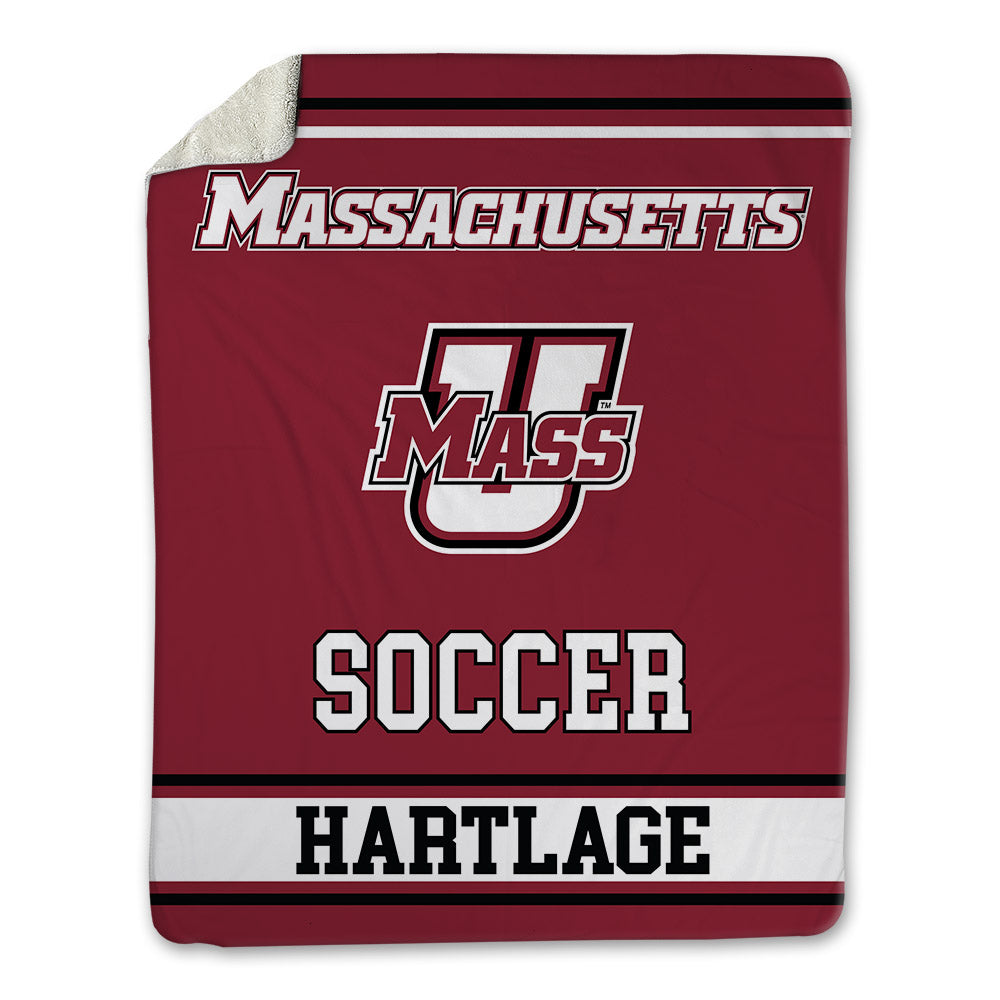 UMass - NCAA Men's Soccer : Crew Hartlage - Blanket-0