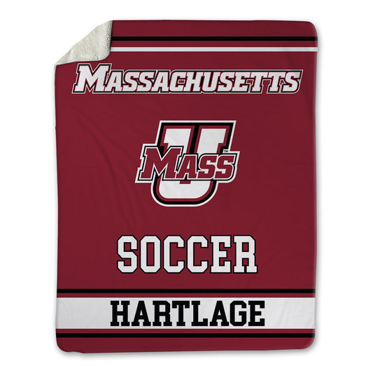 UMass - NCAA Men's Soccer : Crew Hartlage - Blanket-0