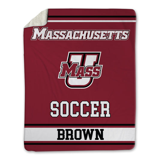 UMass - NCAA Men's Soccer : Alex Brown - Blanket-0