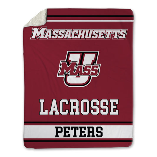 UMass - NCAA Men's Lacrosse : Jack Peters - Blanket-0