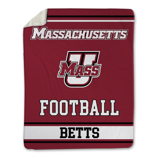 UMass - NCAA Football : Zachary Betts - Blanket-0