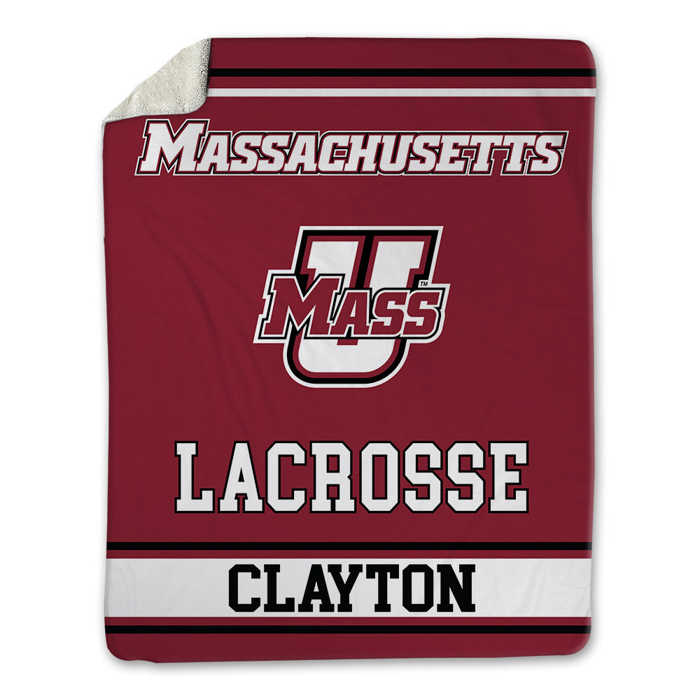 UMass - NCAA Men's Lacrosse : Tyler Clayton - Blanket-0