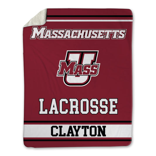 UMass - NCAA Men's Lacrosse : Tyler Clayton - Blanket-0