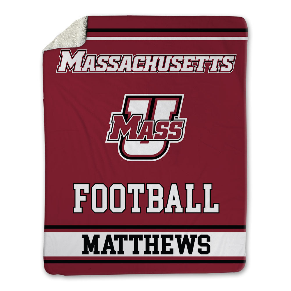 UMass - NCAA Football : Devin Matthews - Blanket-0