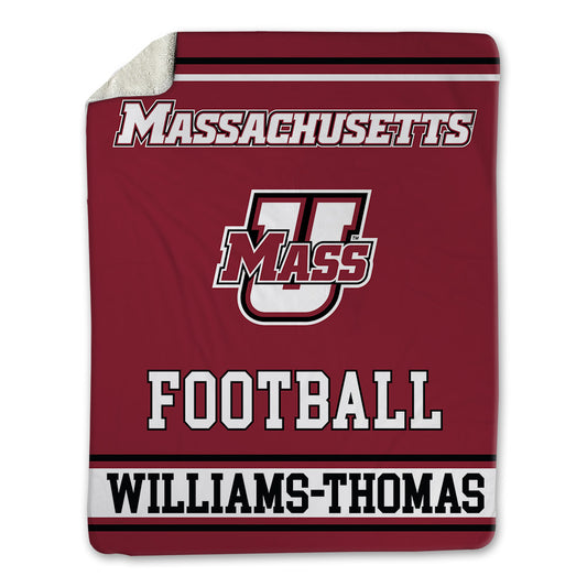 UMass - NCAA Football : Justin Williams-Thomas - Blanket-0