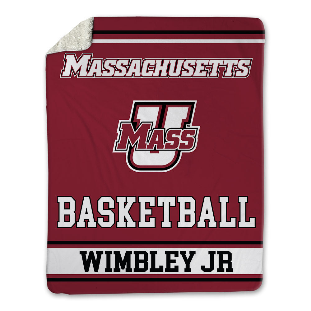 UMass - NCAA Men's Basketball : Dwayne Wimbley jr - Blanket-0