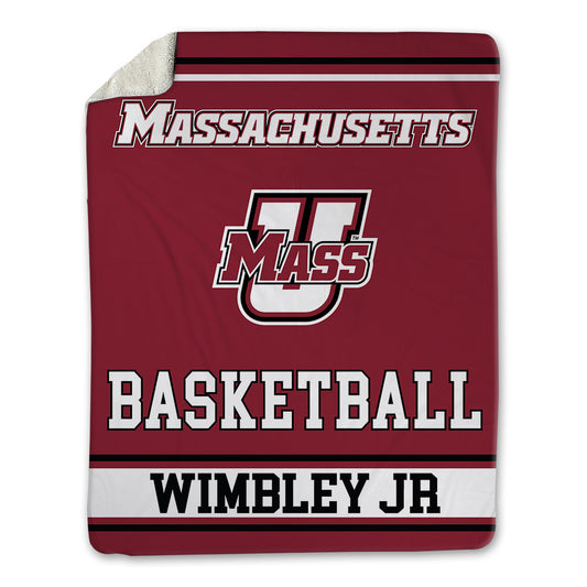 UMass - NCAA Men's Basketball : Dwayne Wimbley jr - Blanket-0