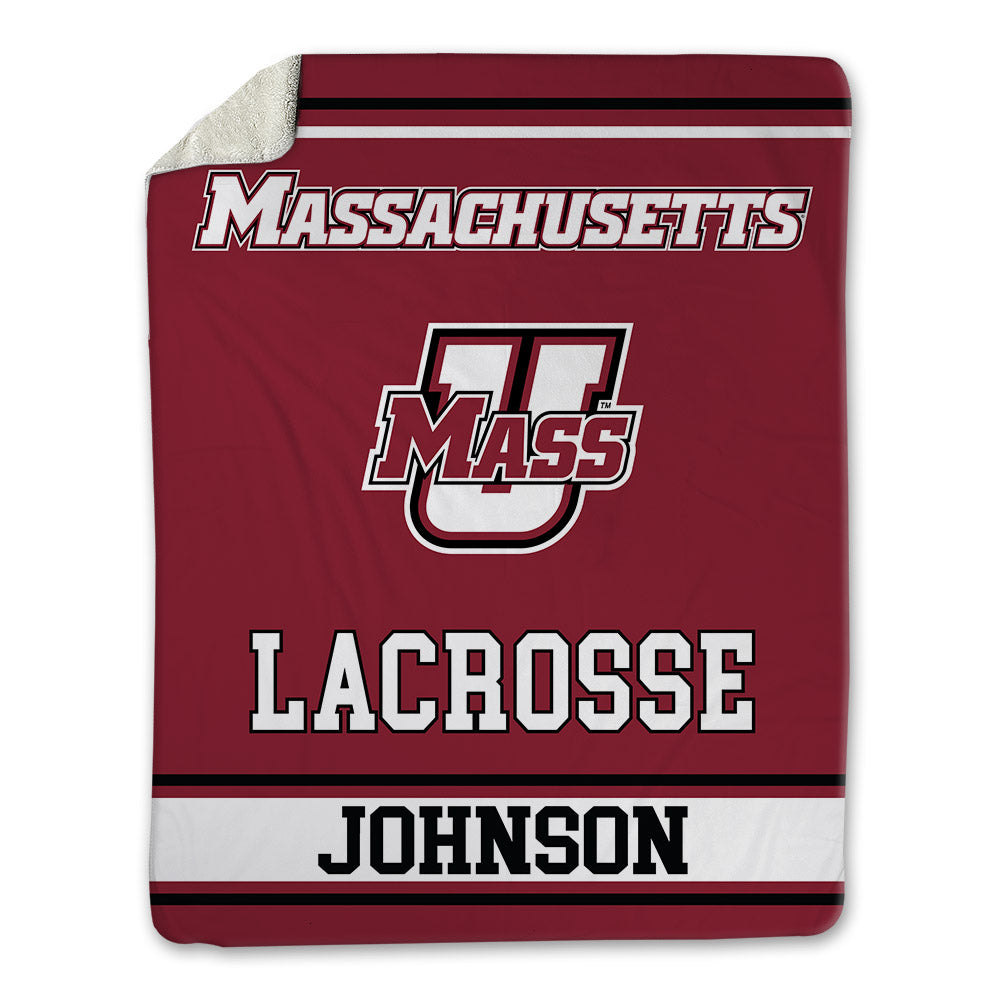 UMass - NCAA Men's Lacrosse : Dylan Johnson - Blanket-0