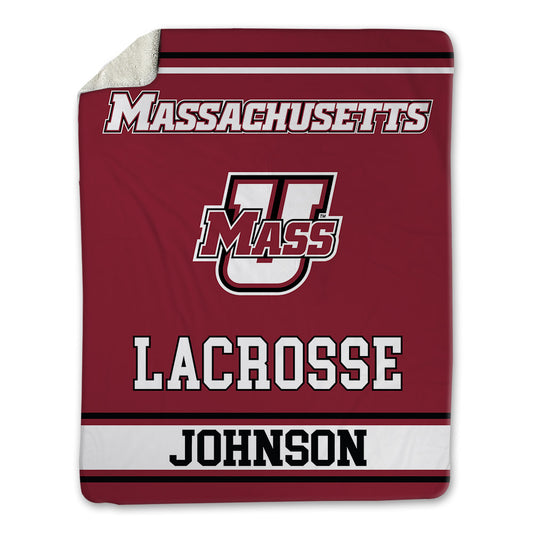 UMass - NCAA Men's Lacrosse : Dylan Johnson - Blanket-0