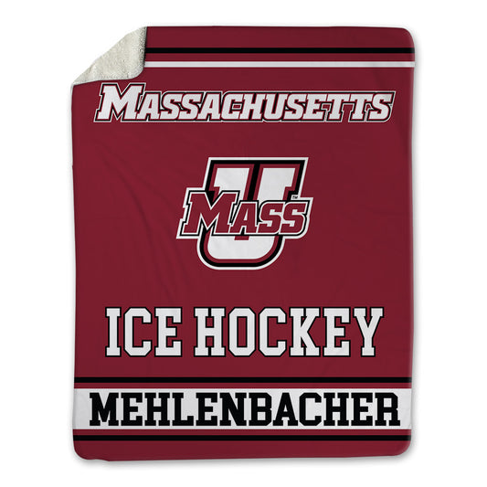 UMass - NCAA Men's Ice Hockey : Owen Mehlenbacher - Blanket-0