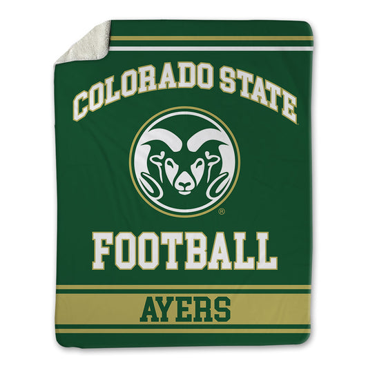 Colorado State - NCAA Football : Josh Ayers - Blanket-0