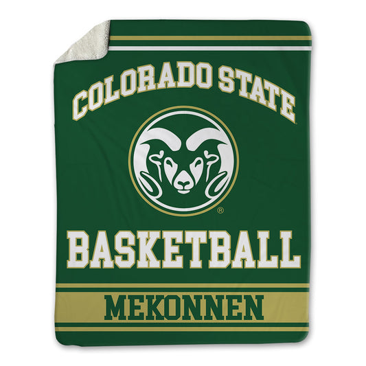 Colorado State - NCAA Men's Basketball : Jonathan Mekonnen - Blanket-0