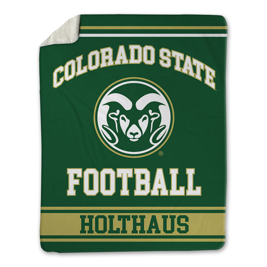 Colorado State - NCAA Football : John Holthaus - Blanket-0