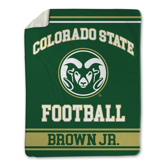 Colorado State - NCAA Football : Brandon Brown Jr. - Blanket-0