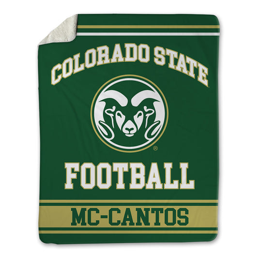 Colorado State - NCAA Football : Elijah Mc-Cantos - Blanket-0